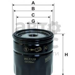 Фільтр масляний WIX WL7129-12 Opel Vectra Astra Chevrolet Captiva Lacetti