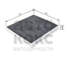 Фільтр салону вугільний BOSCH 1 987 432 543 VW Golf Passat Tiguan Skoda Octavia Superb- фото 2 | Интернет-магазин Авто-Кокс