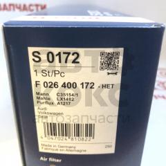 Фільтр повітряний BOSCH F 026 400 172 VW Caddy Golf Jetta Passat Skoda Octavia Yeti- фото 2 | Интернет-магазин Авто-Кокс