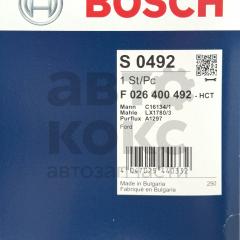 Фільтр повітряний BOSCH F026400492 Ford C-Max, Focus, Kuga- фото 6 | Интернет-магазин Авто-Кокс