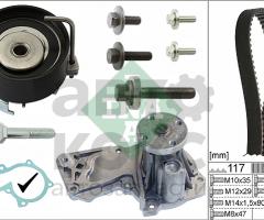 Комплект ГРМ із помпою INA 530049530 Ford Focus C-Max Fiesta Fusion Mondeo 1.2-1.6- фото 7 | Интернет-магазин Авто-Кокс