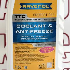 Концентрат охолоджувальної рідини Ravenol TTC C11 жовтий 1.5л- фото 3 | Интернет-магазин Авто-Кокс