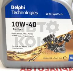 Олива моторна напівсинтетична Delphi Prestige 10W40 4л- фото 3 | Интернет-магазин Авто-Кокс