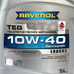 Олія моторна напівсинтетична Ravenol 10W-40 TEG 5л- фото 2 | Интернет-магазин Авто-Кокс