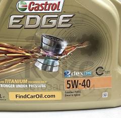 Олія моторна синтетична Castrol EDGE C3 5W40 4L- фото 6 | Интернет-магазин Авто-Кокс