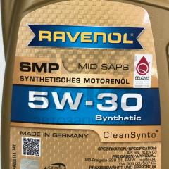 Олія моторна синтетична низькозольна Ravenol SMP 5W30 1L- фото 2 | Интернет-магазин Авто-Кокс