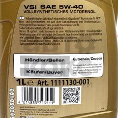 Олія моторна синтетична Ravenol 5W40 VSI 1L- фото 4 | Интернет-магазин Авто-Кокс