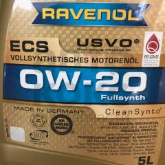 Масло моторне синтетичне Ravenol ECS 0W-20 4L- фото 2 | Интернет-магазин Авто-Кокс