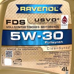Олія моторна синтетична Ravenol FDS 5W30 4L- фото 10 | Интернет-магазин Авто-Кокс