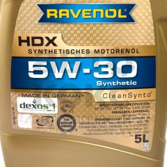Масло моторное синтетическое Ravenol HDX 5W-30 5l- фото 2 | Интернет-магазин Авто-Кокс