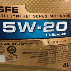 Олія моторна синтетична Ravenol SFE 5W20 4L- фото 8 | Интернет-магазин Авто-Кокс