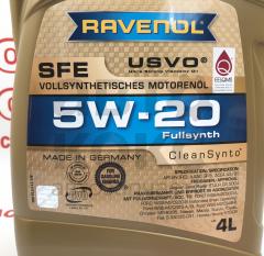 Олія моторна синтетична Ravenol SFE 5W20 4L- фото 3 | Интернет-магазин Авто-Кокс