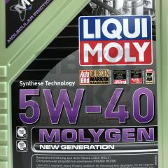 Моторна олія синтетична LIQUI MOLY Molygen 5W40 5L- фото 2 | Интернет-магазин Авто-Кокс