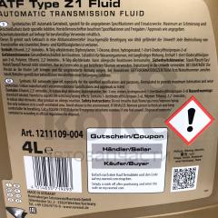 Синтетична трансмісійна рідина Ravenol ATF Type Z1 Fluid 4L- фото 5 | Интернет-магазин Авто-Кокс