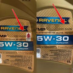 Синтетична низькозольна моторна олія Ravenol VMP 5W30 MID SAPS 1L- фото 6 | Интернет-магазин Авто-Кокс