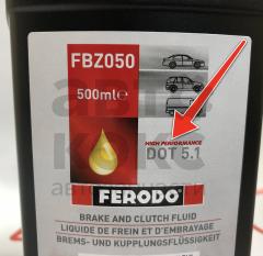 Тормозна рідина Ferodo FE FBZ050 DOT5.1 0.5L- фото 3 | Интернет-магазин Авто-Кокс
