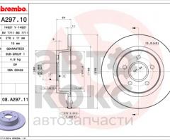Гальмівний диск задній Brembo 08.A297.11 Ford Transit Connect 1.8- фото 2 | Интернет-магазин Авто-Кокс
