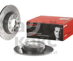 Гальмівний диск задній BREMBO 08.B413.1X Skoda Karoq Octavia Superb Yeti VW Golf Caddy Jetta 1.2-2.0- фото 3 | Интернет-магазин Авто-Кокс