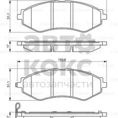 Гальмівні передні колодки Bosch 0 986 494 343 Chevrolet/Daewoo Aveo, Lacetti, Nubira, Tacuma 1.4-2.0- фото 4 | Интернет-магазин Авто-Кокс