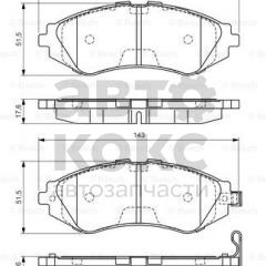 Гальмівні колодки передні BOSCH 0 986 495 059 (R14) Chevrolet Aveo- фото 2 | Интернет-магазин Авто-Кокс