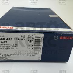 Гальмівні колодки передні BOSCH 0 986 495 116 на Daewoo/Chevrolet Lacetti, Nubira- фото 3 | Интернет-магазин Авто-Кокс