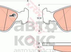 Гальмівні колодки передні TRW GDB951 Chevrolet/Daewoo Espero Nexia- фото 2 | Интернет-магазин Авто-Кокс