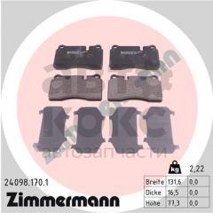 Гальмівні колодки передні ZIMMERMANN 240981701 VW TOUAREG AUDI TT