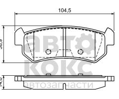 Гальмівні колодки задні BOSCH 0 986 494 133 Chevrolet/Daewoo Lacetti Nubira 1.4-2.0- фото 4 | Интернет-магазин Авто-Кокс