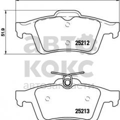 Задня гальмівна колодка Brembo P24148 Ford Kuga Focus C-Max Transit Connect 1.5-2.5- фото 3 | Интернет-магазин Авто-Кокс