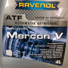 Трансмісійна гідравлічна рідина RAVENOL MERCON V Fluid 4L- фото 2 | Интернет-магазин Авто-Кокс