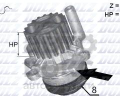 Водяний насос Dolz DZ A224 VW Caddy Golf Skoda Octavia Yeti Superb