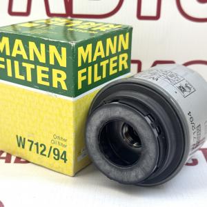 Фільтр масляний MANN W 712/94 VW Tiguan Caddy Golf Polo Jetta Skoda Octavia Yeti Rapid- фото 1