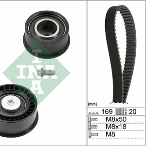 Комплект ГРМ INA 530007810 Opel Astra, Corsa, Vectra 1.4-1.8- фото 1