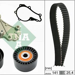 Комплект ГРМ із помпою INA 530061130 Ford Fiesta, Focus, Mondeo, C-Max 1.5/1.6- фото 1