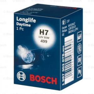 Лампа Bosch 1 987 302 078 H7 12V 55W PX26d Longlife Daytime Plus 10- фото 1
