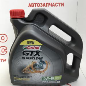 Олія моторна напівсинтетична Castrol 10W40 GTX ULTRACLEAN A3/B4 4л- фото 1
