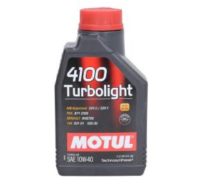 Моторна олія MOTUL 4100 TURBOLIGHT 10W40 1L- фото 1
