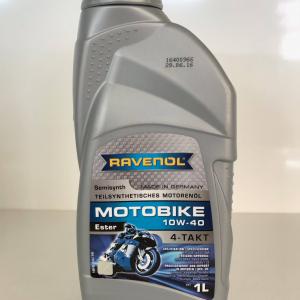 Моторна олія напівсинтетична Ravenol Motobike 10W40 4 Takt 1L- фото 1