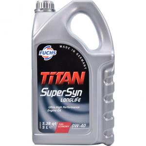 Моторна олія синтетична FUCHS TITAN SUPERSYN LONGLIFE SAE 0W-40 5L- фото 1