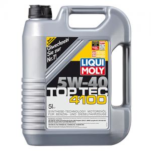 Моторна олія синтетична LIQUI MOLY TOP TEC 4100 SAE 5W-40 5L- фото 1