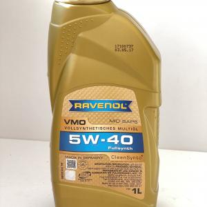 Олива моторна синтетична Ravenol VMO 5W-40 низькозольне 1л- фото 1