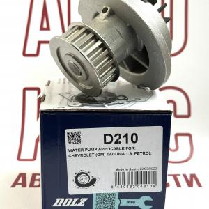 Насос водяний Dolz D210 Chevrolet Aveo 1.5, Kalos 1.4, Tacuma 1.6, Daewoo Lanos 1.4 1.5- фото 1