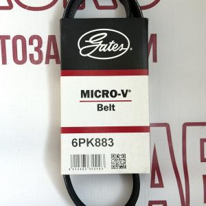 Ремінь генератора Gates 6PK883 на Chevrolet Aveo, ВАЗ 1117-19- фото 1