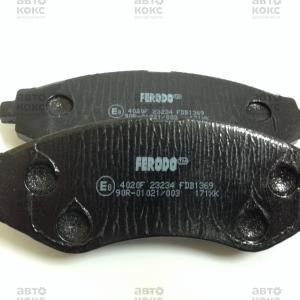 Колодки гальмівні передні Ferodo FDB1369 на Daewoo Lanos, Nubira, Tacuma- фото 1