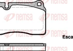 Колодки гальмові передні REMSA 1200.00 VW TOUAREG AUDI TT- фото 1