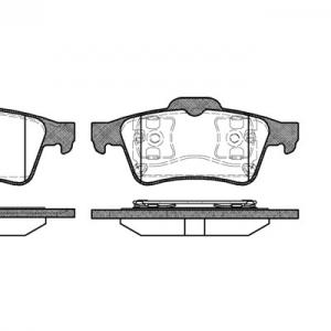 Задня гальмівна колодка Remsa 0842.00 Ford Focus C-Max Transit Connect 1.4-2.0- фото 1